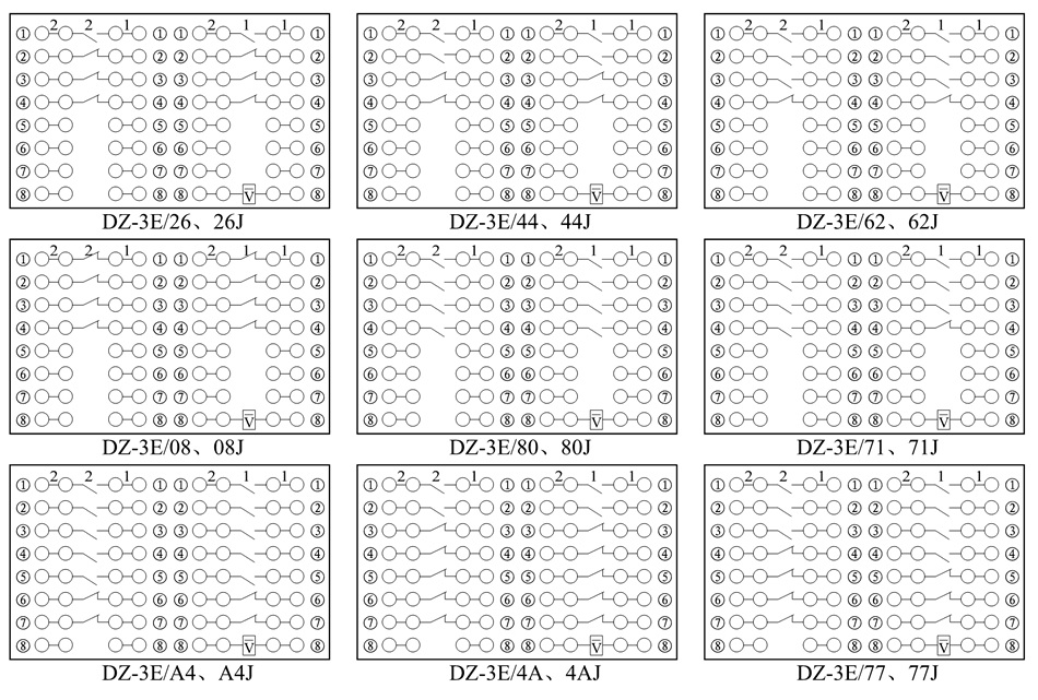 DZ-3E/26、DZ-3E/26J接線圖