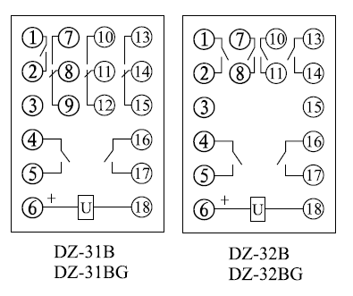 DZ-32BG接線(xiàn)圖