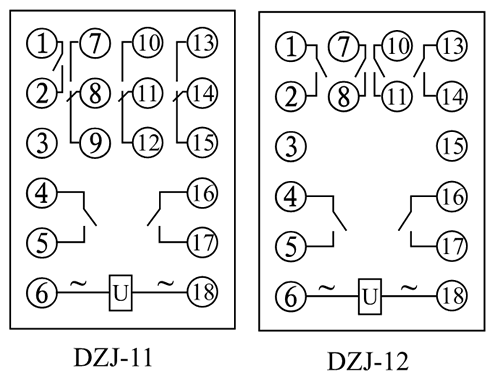 DZJ-11內(nèi)部接線(xiàn)圖