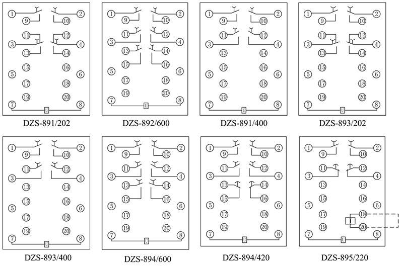 DZS-892/600內(nèi)部接線圖