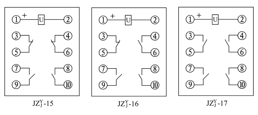 JZY-15、JZJ-15內(nèi)部接線圖