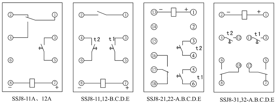 SSJ8-12C內(nèi)部接線圖