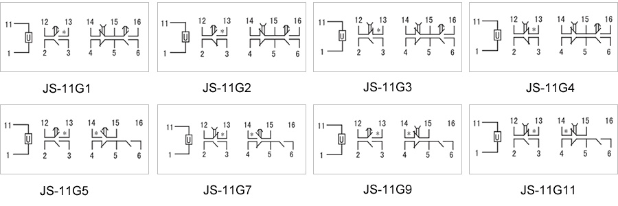 JS-11G2內(nèi)部接線圖