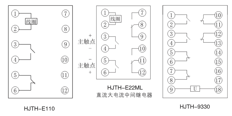 HJTH-E22ML內部接線圖