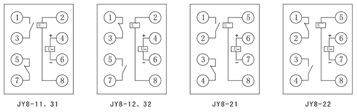 JY8-31D內(nèi)部接線圖