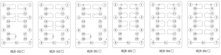 HBJB-304/2內(nèi)部接線圖